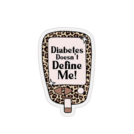 Glucose Monitor Animal Print Clear Sticker