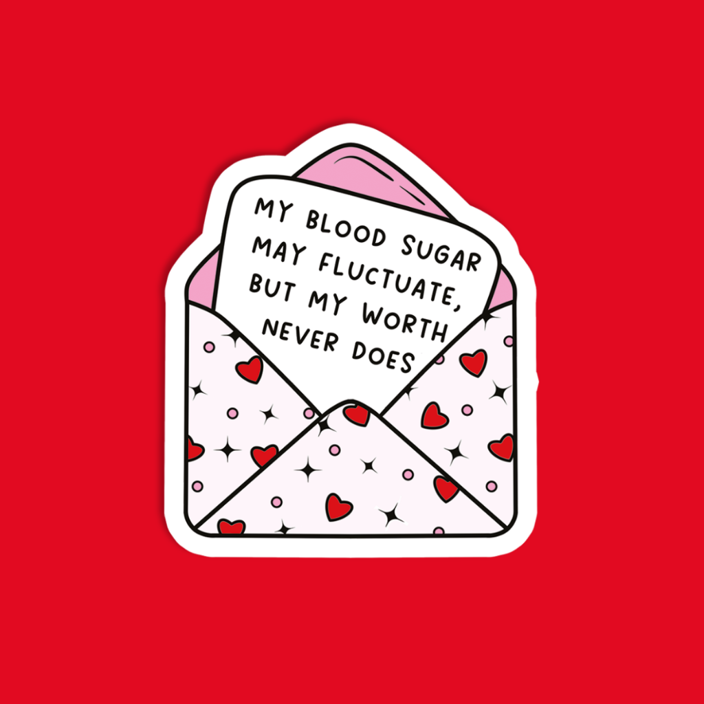 Love Letter My Blood Sugar May.. Sticker