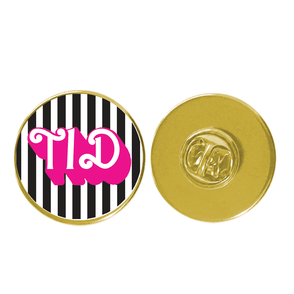 Black Stripe T1D Pin Badge