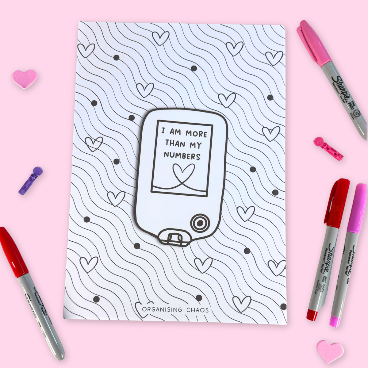 FREE Valentines Diabetes Colouring Pages (Digital Download)