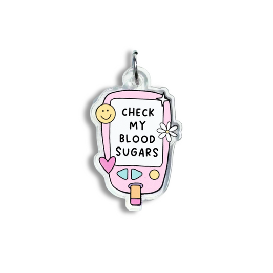 Check My Blood Sugars Charm