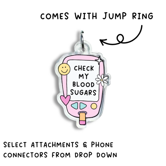 Check My Blood Sugars Charm