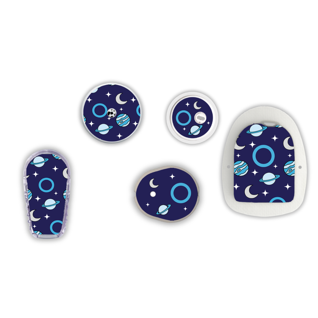 Diabetes in the Stars Device Stickers