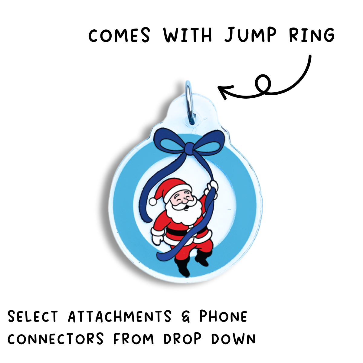Diabetes Awareness Santa Charm