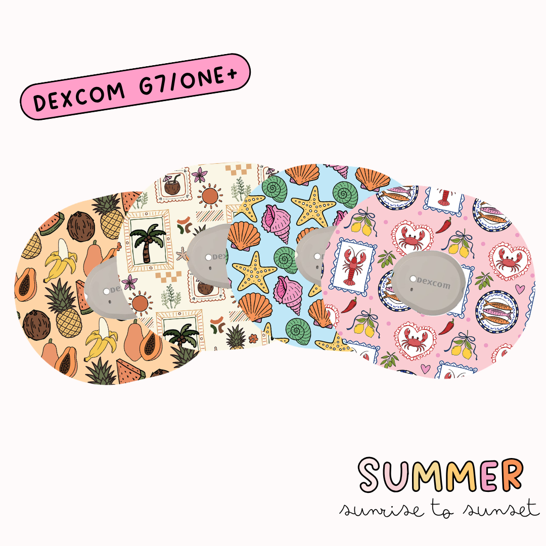 Summer Diabetic Device Patch 4 Pack
