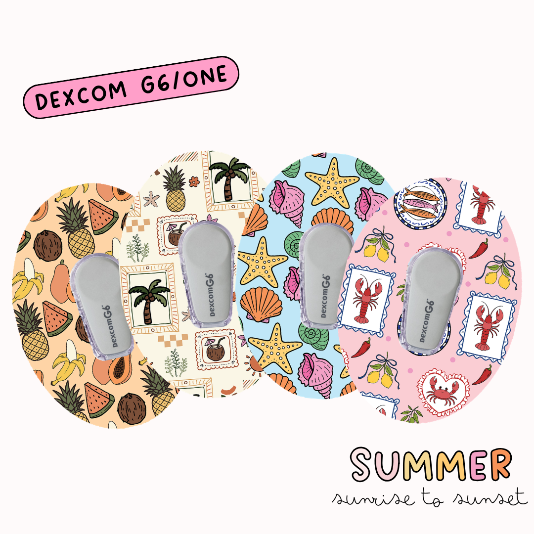 Summer Diabetic Device Patch 4 Pack