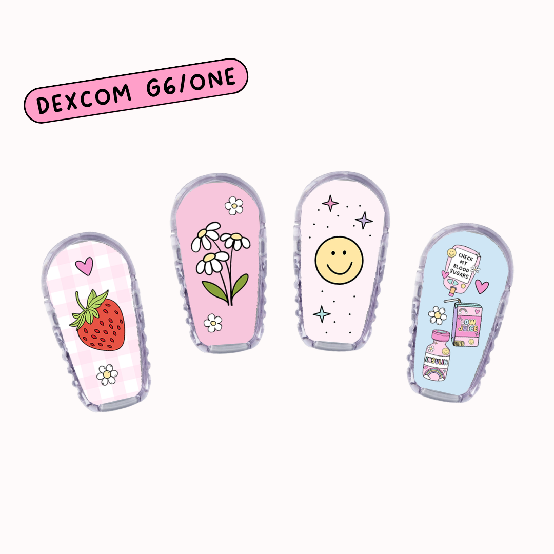 Brighten Your Diabetic Device Sticker 4 Pack