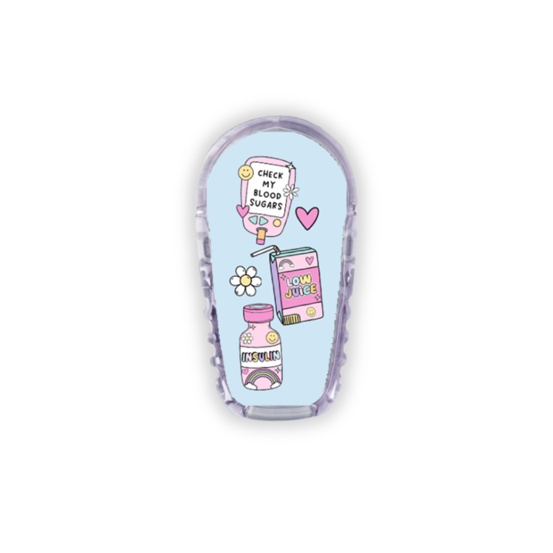Brighten Your Diabetic Device Sticker 4 Pack