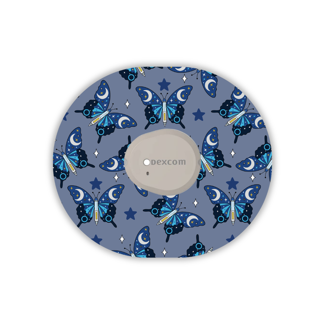 Diabetes Awareness Butterfly Device Patches
