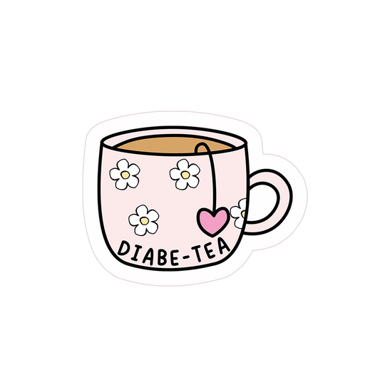 Diabe-Tea Clear Sticker