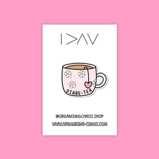 Diabe-Tea Pin badge