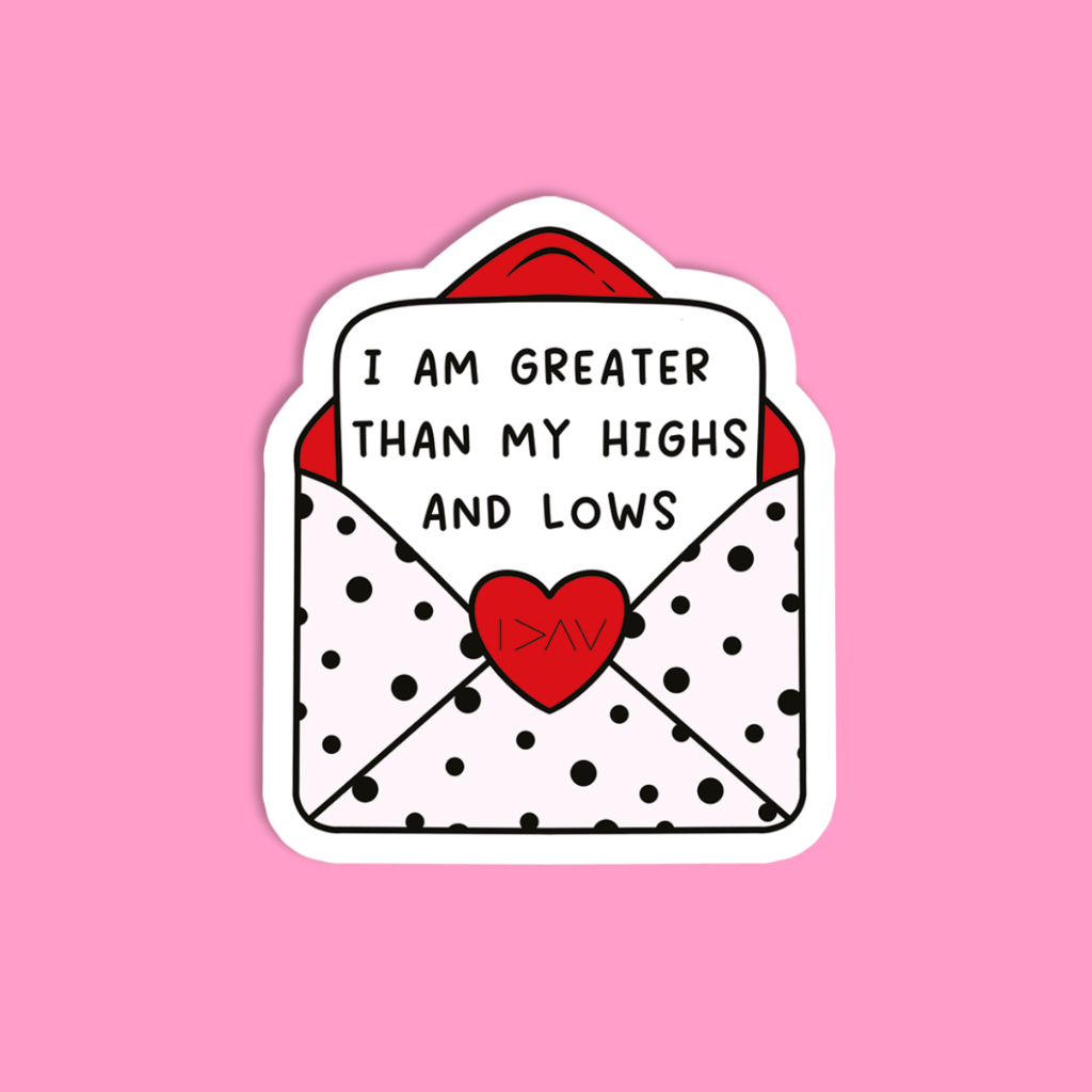 Love Letter I Am Greater Than.. Sticker