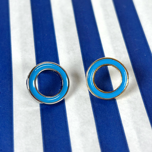 Diabetes Awareness Blue Circle Enamel Pin