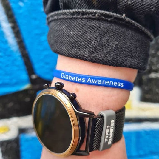 Diabetes Awareness Blue Bracelet (Sizes Available)