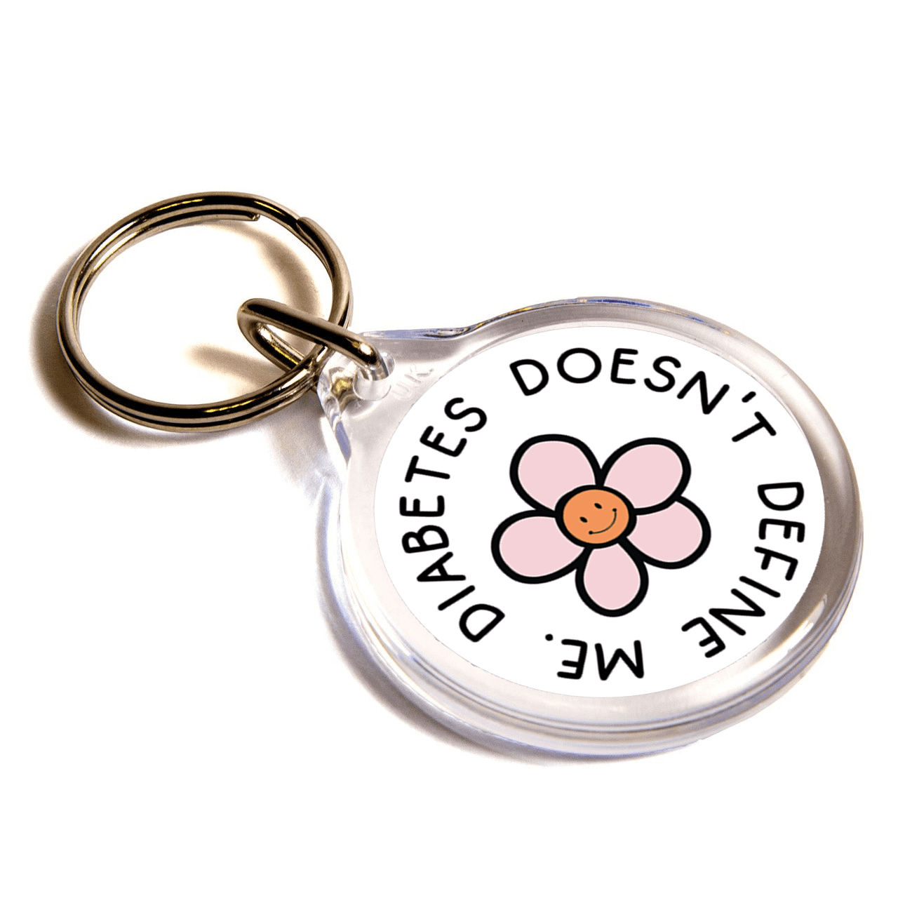 Diabetes Doesn't Define Me Keychain