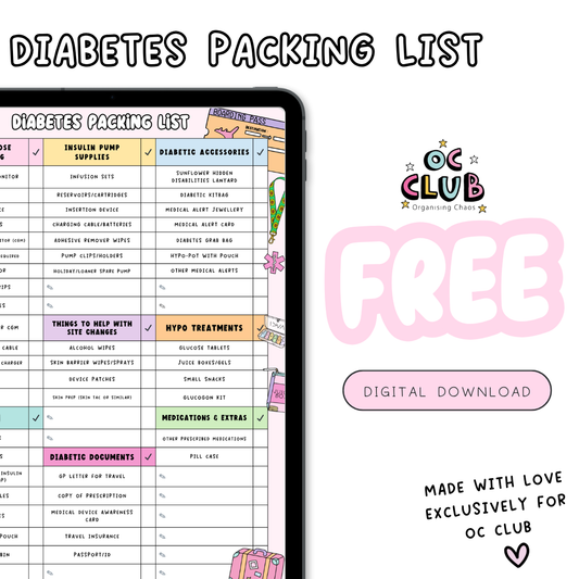 OC Club Exclusive: The Ultimate Diabetes Travel Packing List (Free Download)