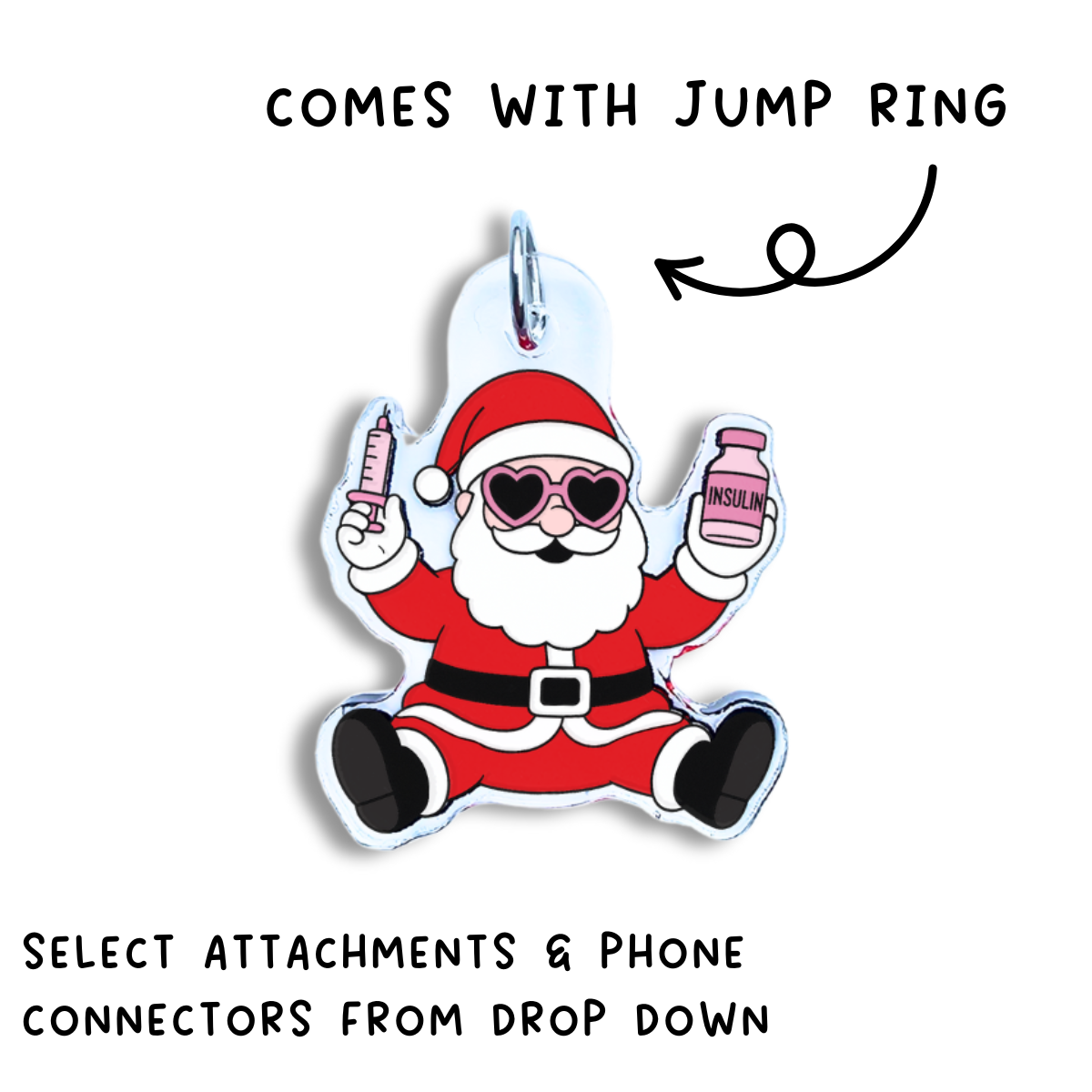 Insulin Santa Charm