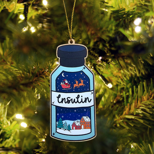 Insulin Vial - Santa's Bolus Delivery Decoration
