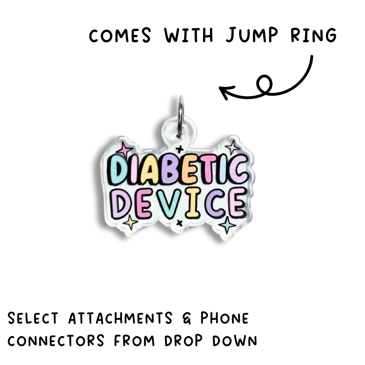 Diabetic Device Charm