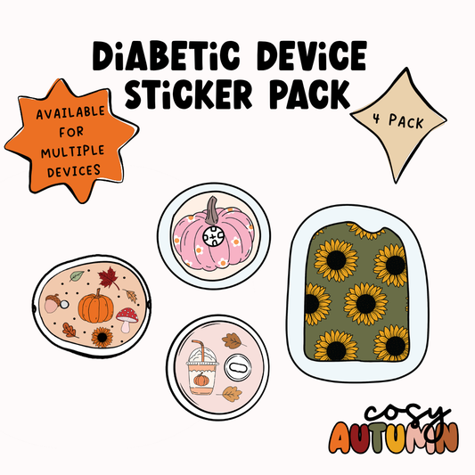 Cosy Autumn Device Sticker 4 Pack