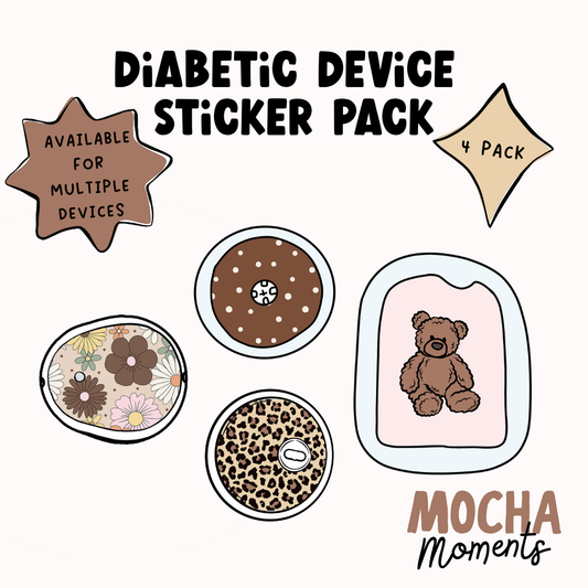 Mocha Moments Device Sticker 4 Pack