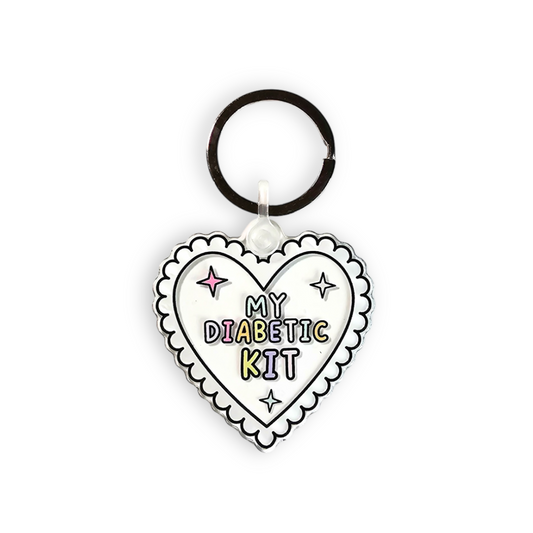 My Diabetic Kit Clear Keychain