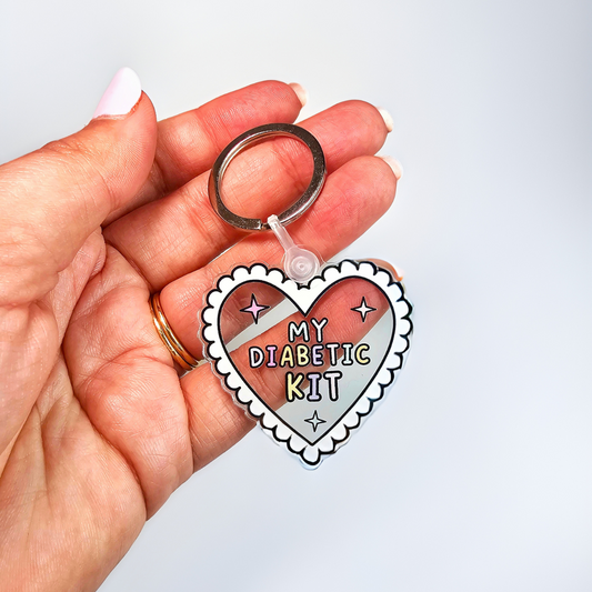 My Diabetic Kit Clear Keychain