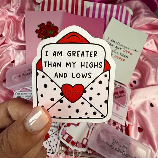 Love Letter I Am Greater Than.. Sticker