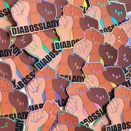 DiaBossLady Holographic Sticker