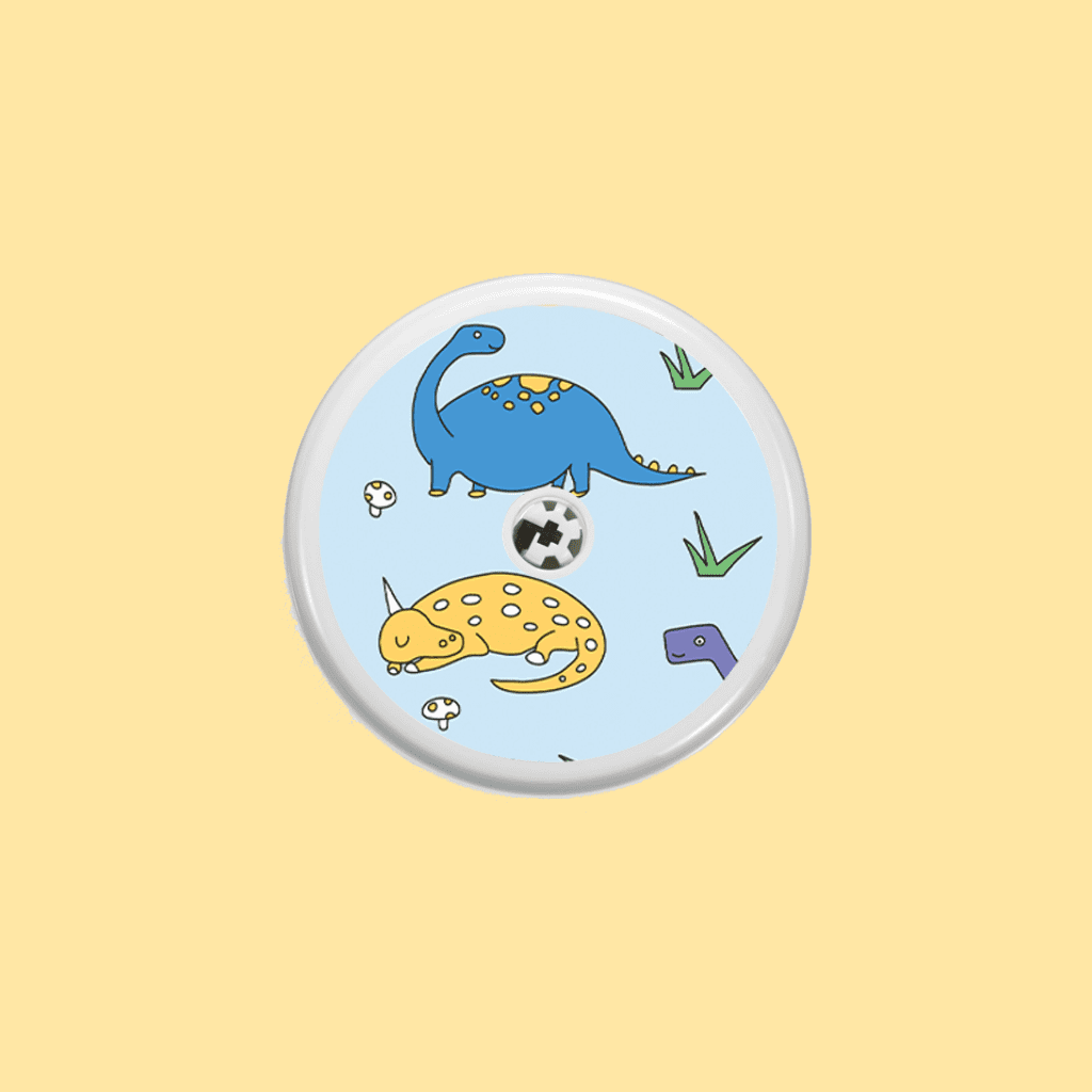 Dinosaur Freestyle Libre 1/2 Sensor Sticker