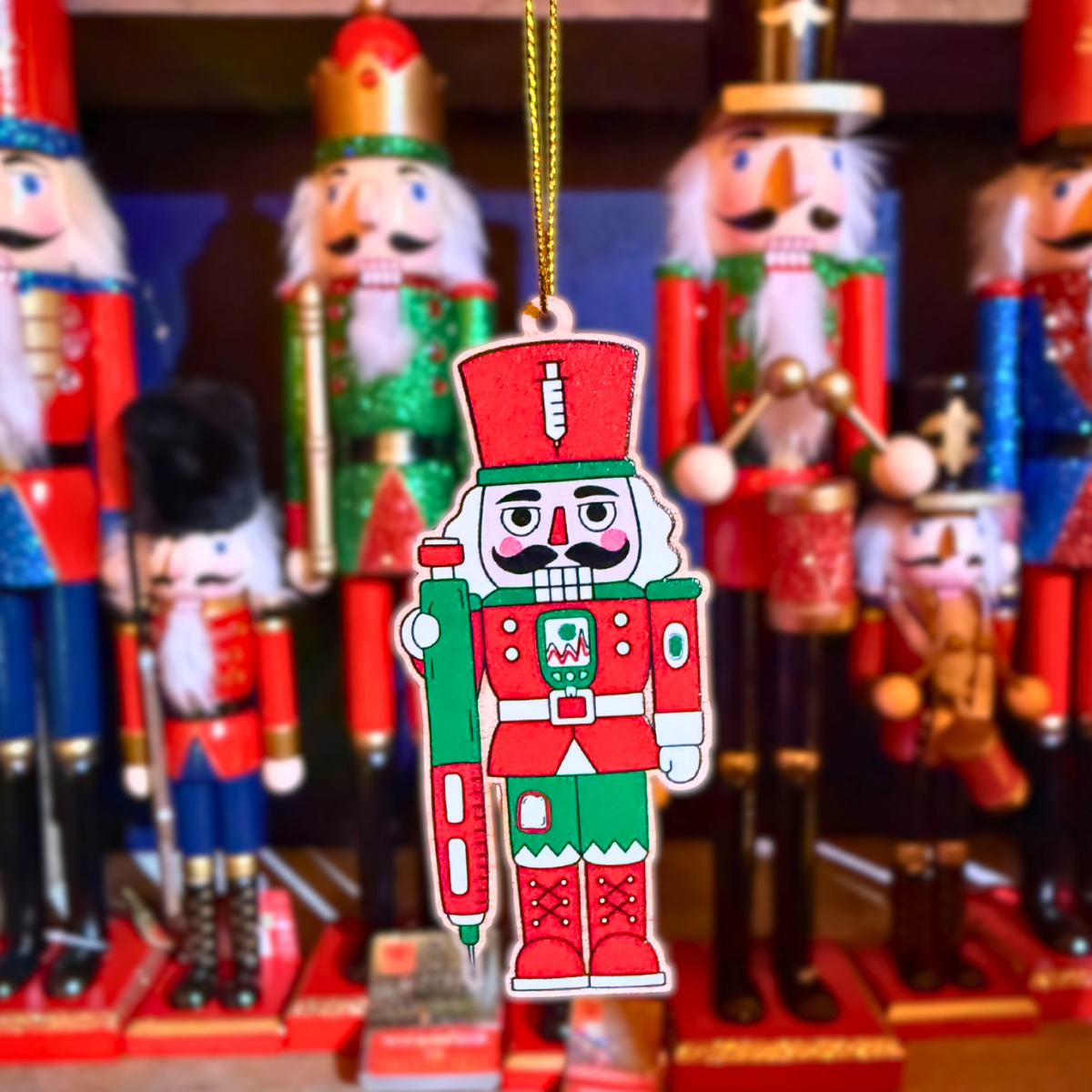 Red & Green Nutcracker Decoration
