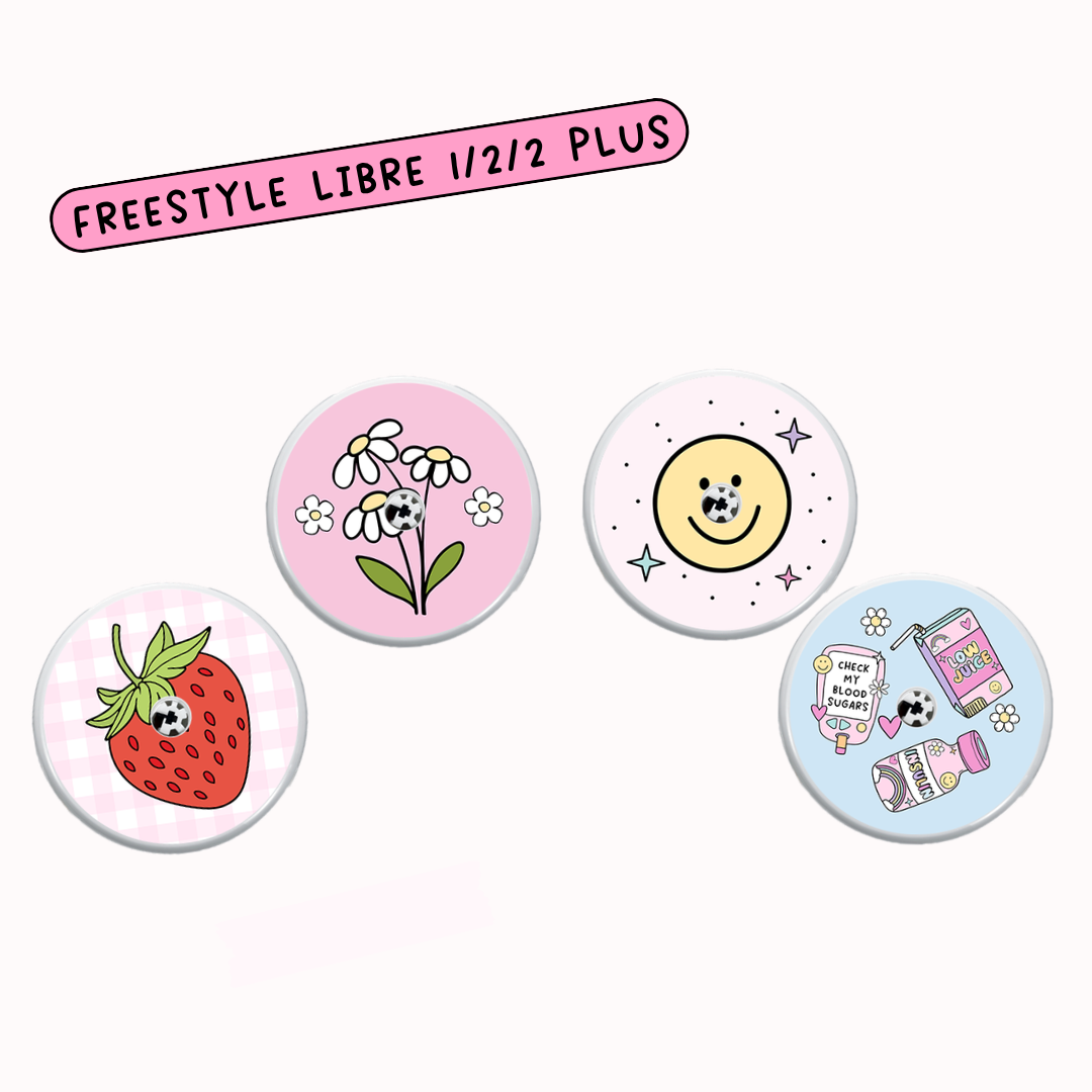 Brighten Your Diabetic Device Sticker 4 Pack
