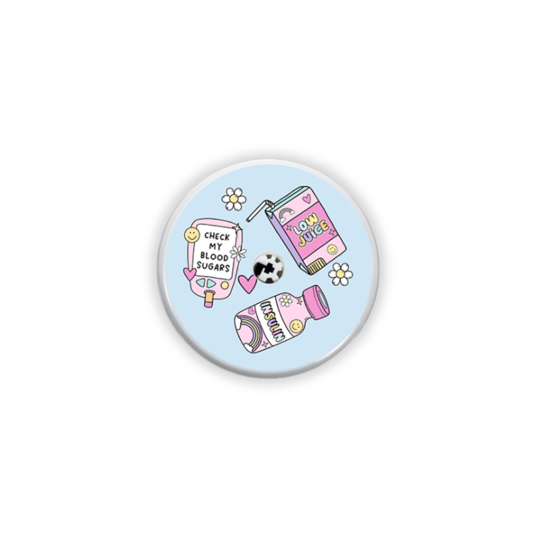 Brighten Your Diabetic Device Sticker 4 Pack