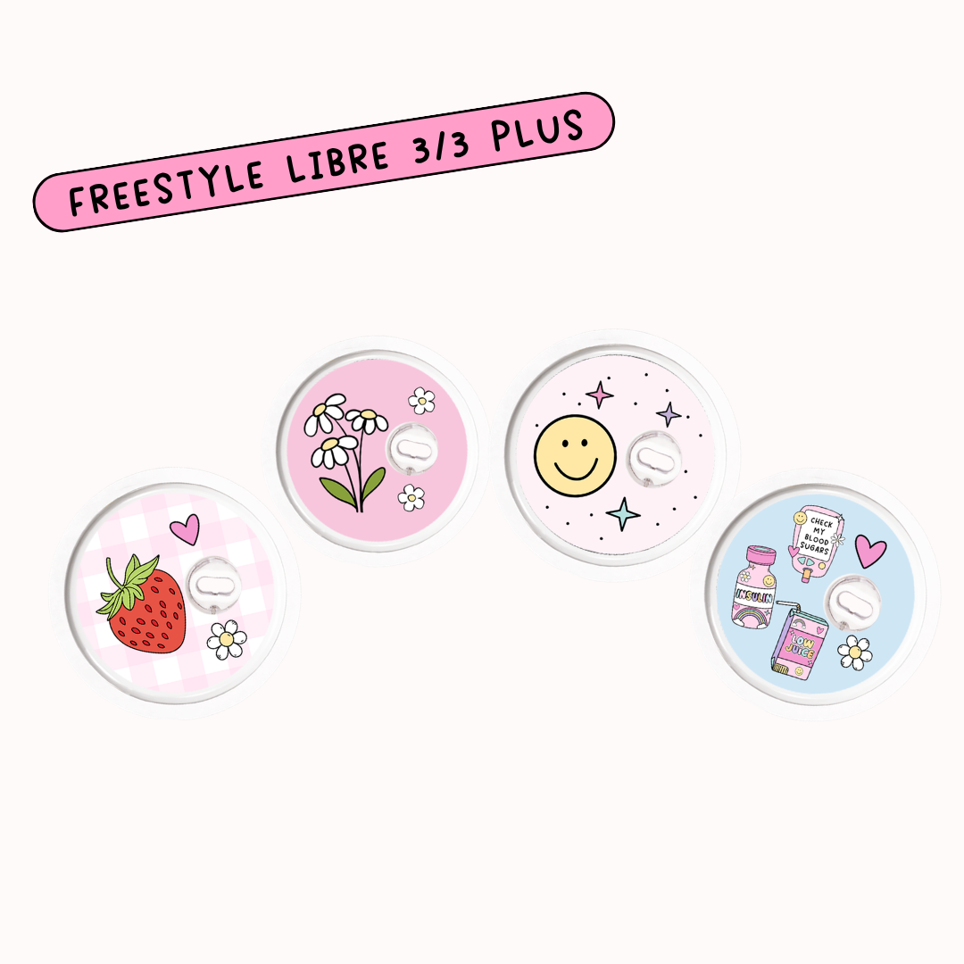 Brighten Your Diabetic Device Sticker 4 Pack