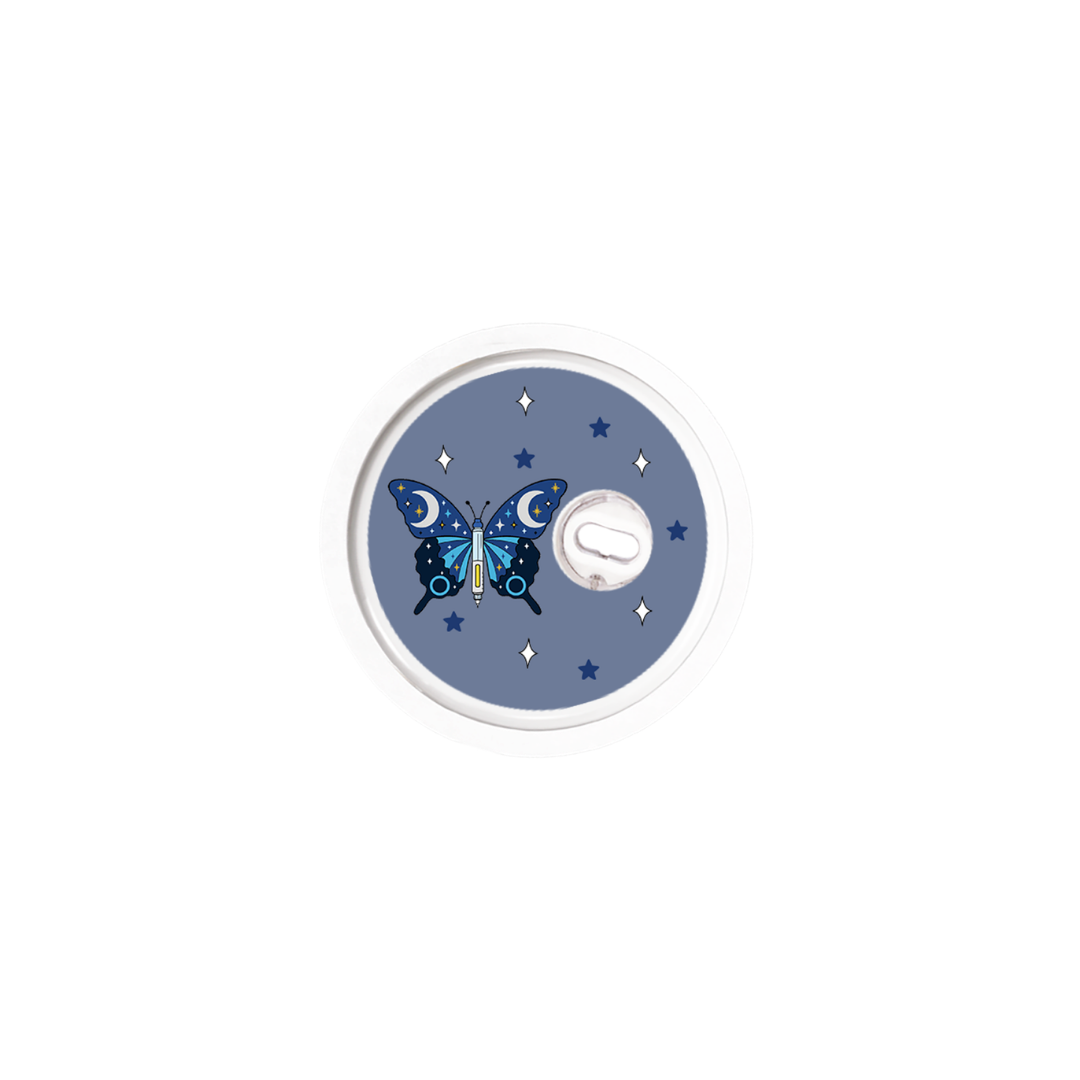Diabetes Awareness Butterfly Device Stickers