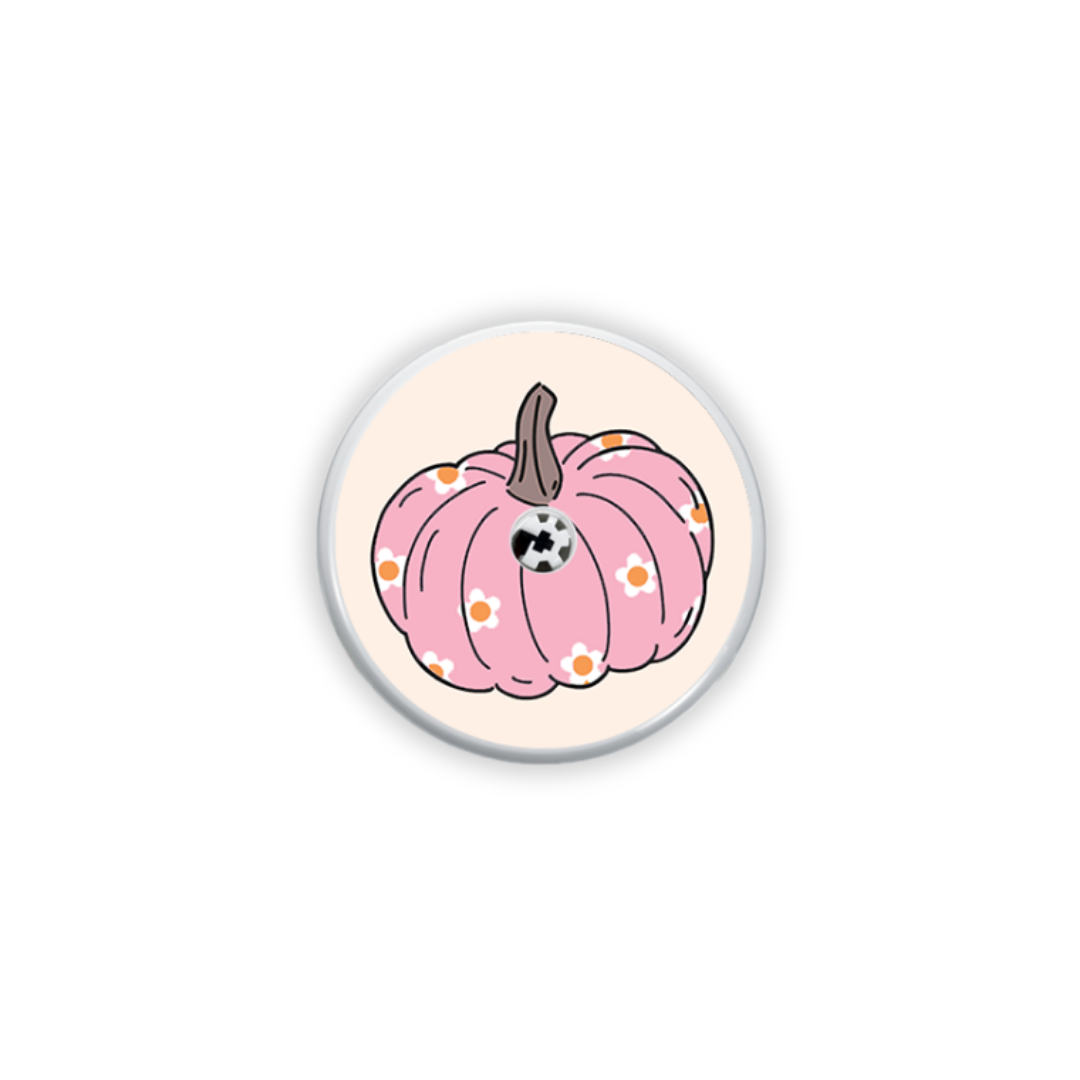 Pink Pumpkin Device Stickers