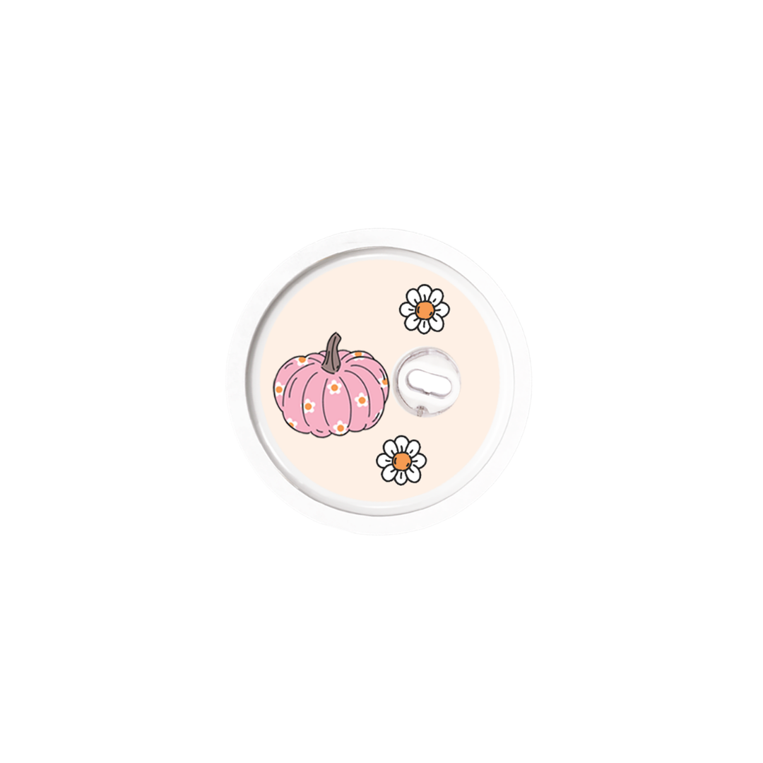 Pink Pumpkin Device Stickers