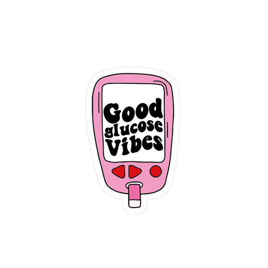 Good Glucose Vibes Clear Sticker
