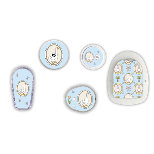 Silly Glucose Goose Device Stickers
