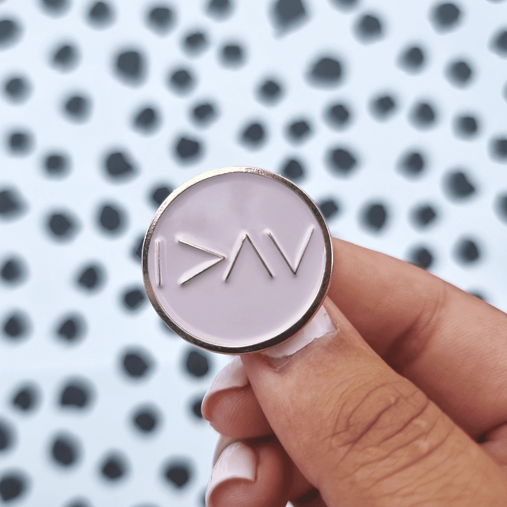 I am greater than... Circle Enamel Pin