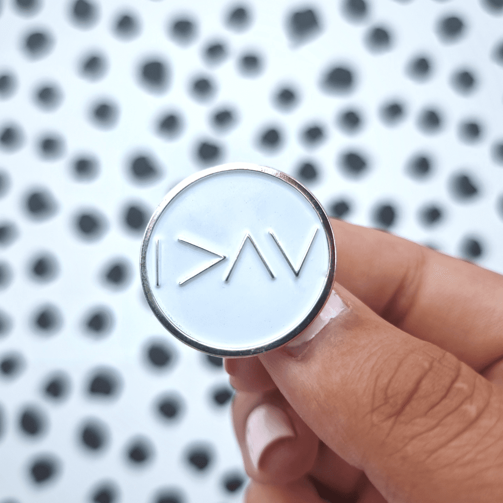 I am greater than... Circle Enamel Pin