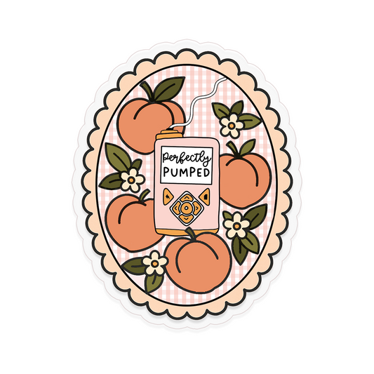 Perfectly Pumped Clear Sticker