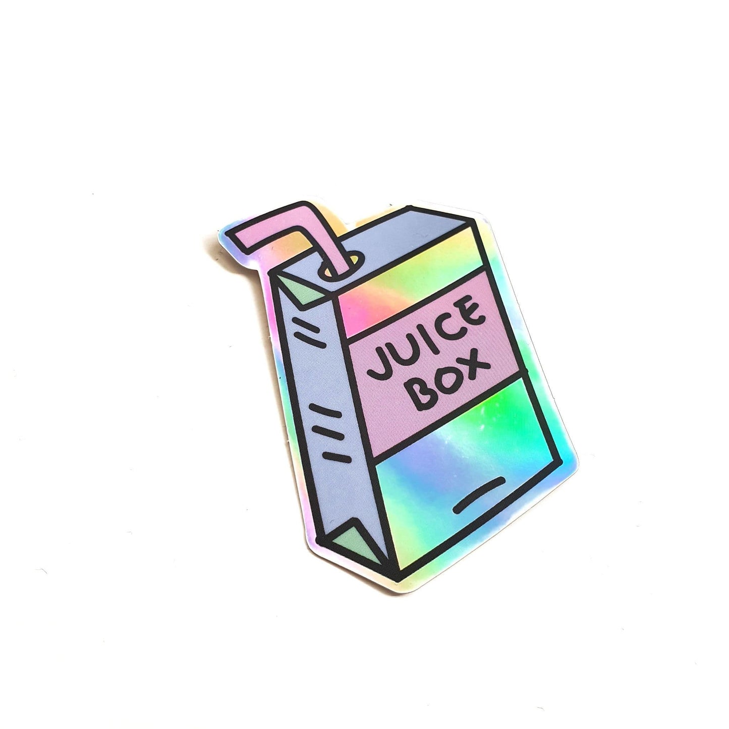 Juice Box Holographic Sticker