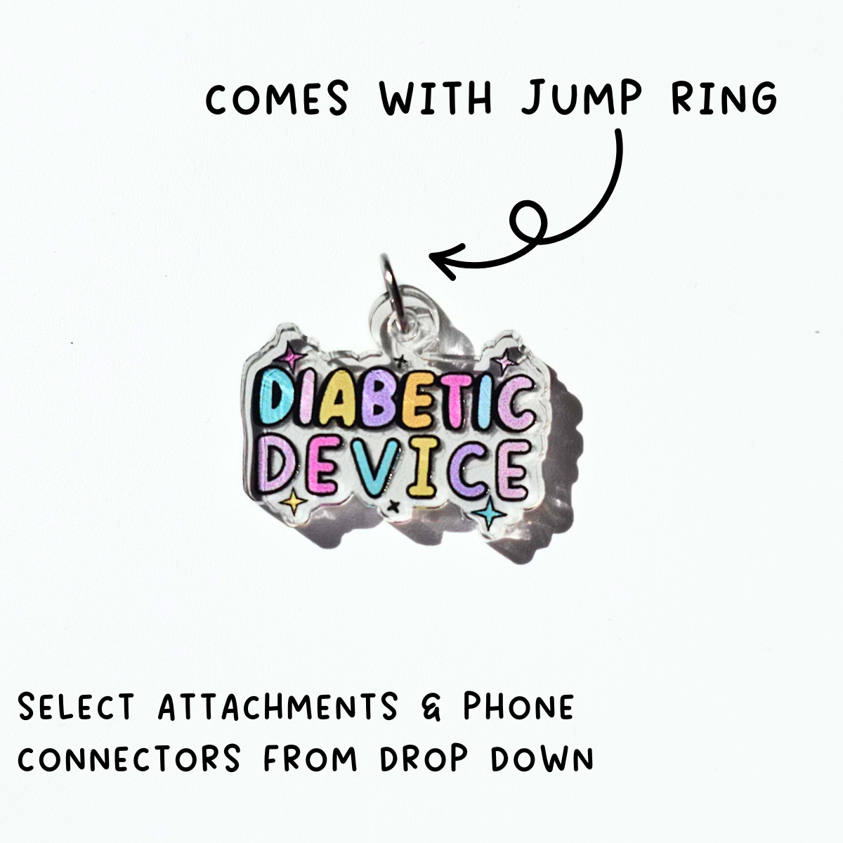 Diabetic Device Charm