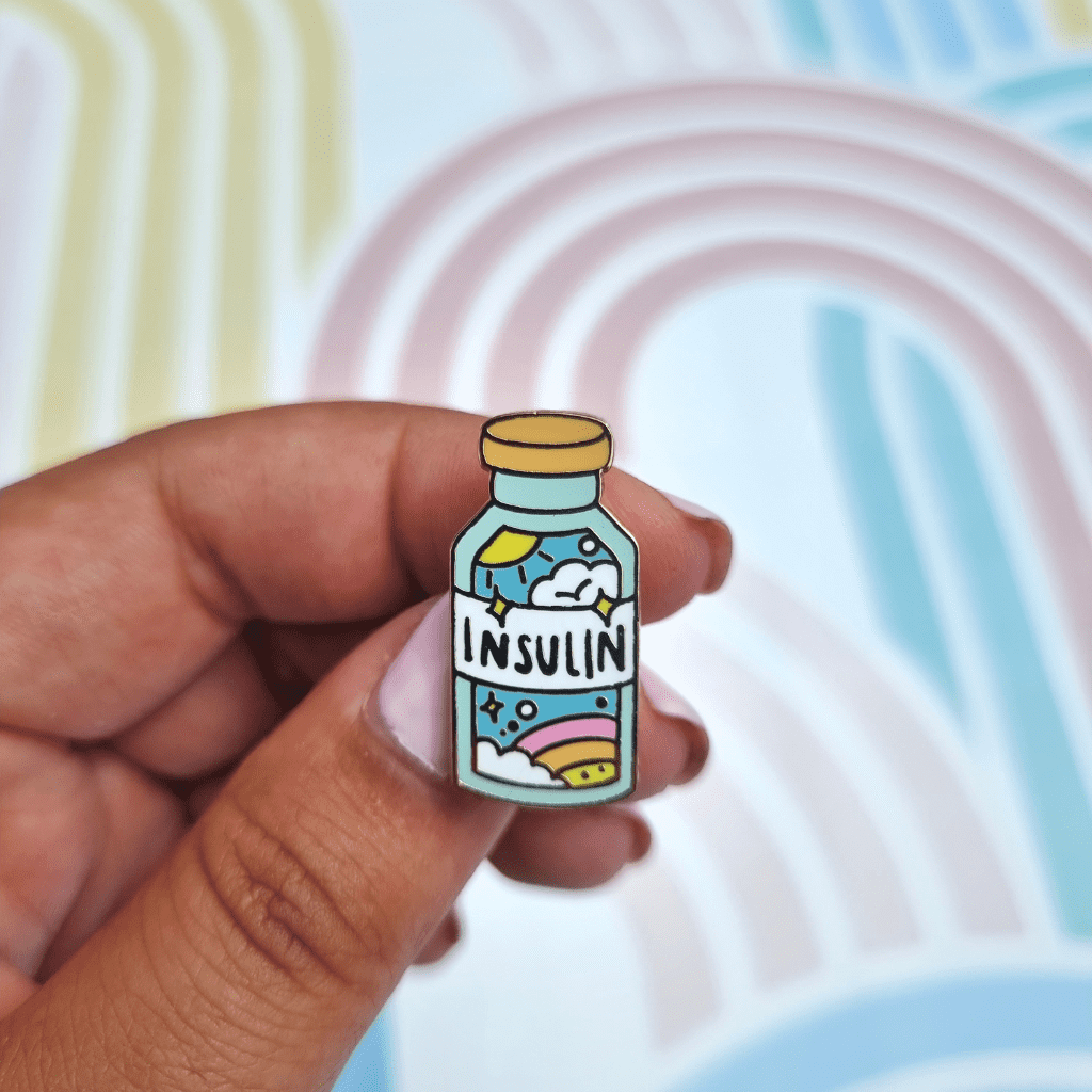 Life in a Vial Insulin Enamel Pin Badge