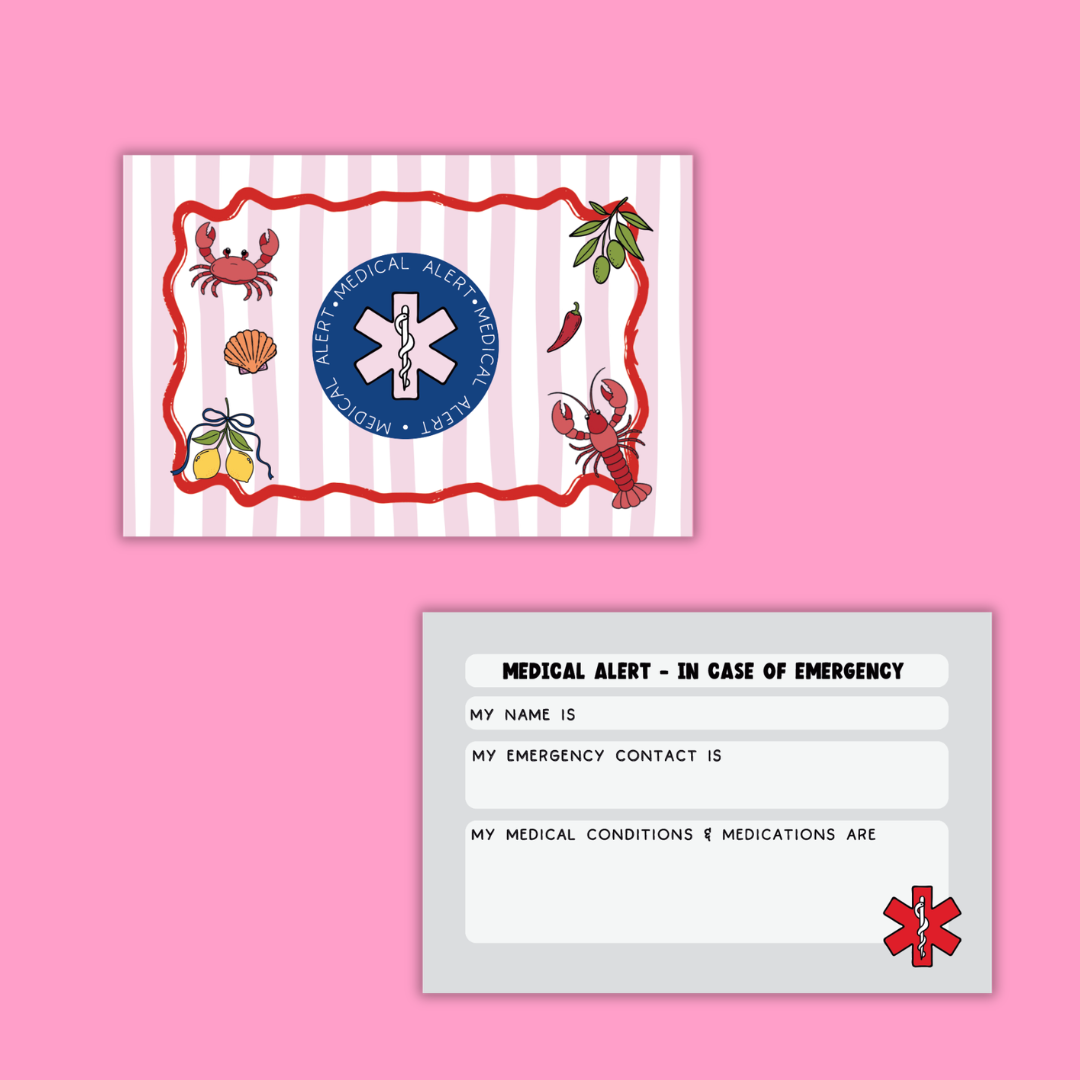 La Dolce Vita Medical Alert Card