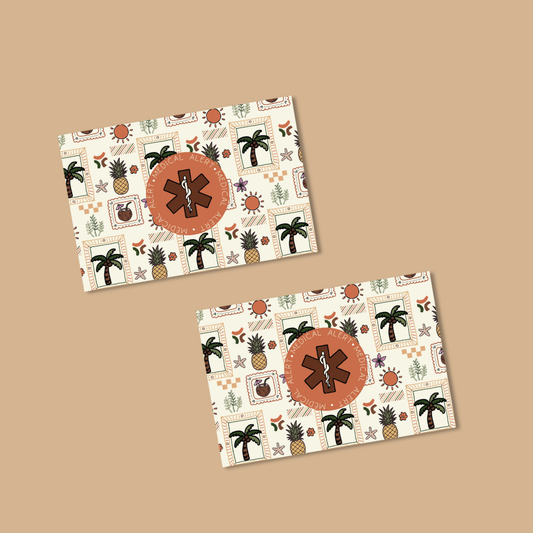 Postcards from Paradise Medical Alert Card