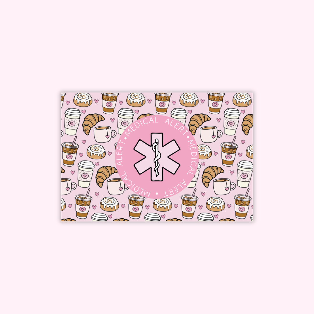 Coffee & Croissants Medical Alert Card