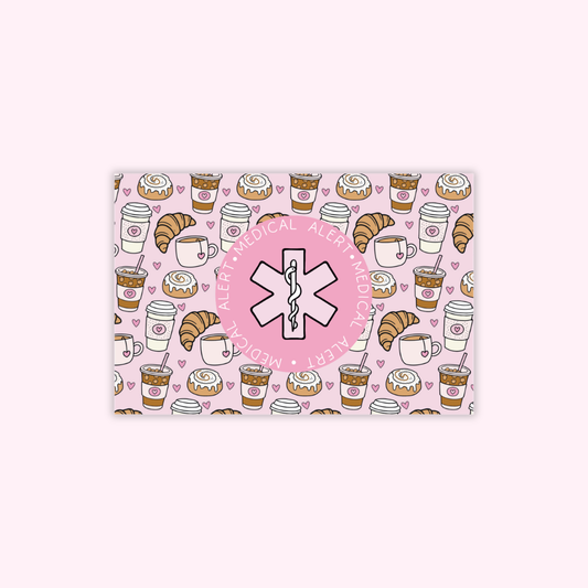Coffee & Croissants Medical Alert Card
