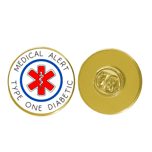 Medical Alert Type One Diabetic Pin Badge